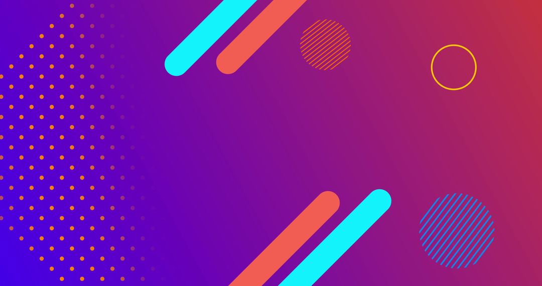 Colorful Geometric Abstract Background with Dynamic Shapes