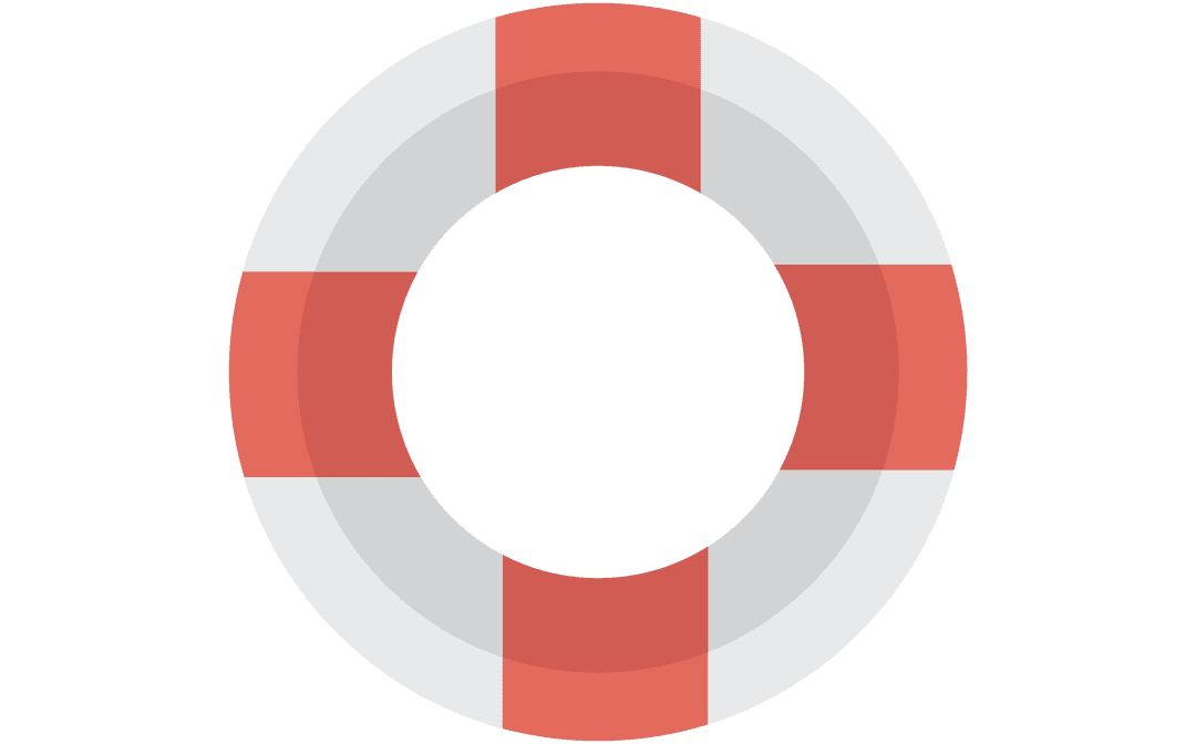 Transparent Life Belt Vector Illustration for Safety Concepts