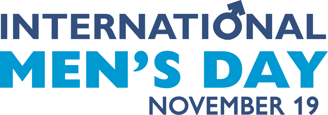 International Men's Day Graphic Transparent Background