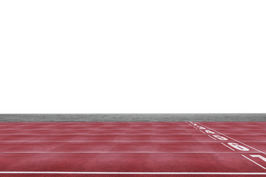 Transparent View of a Clean Running Track