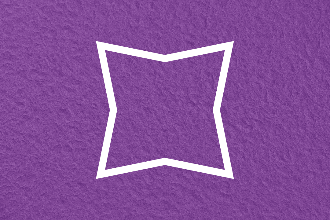 Vector Transparent Frame on Vibrant Purple Textured Background