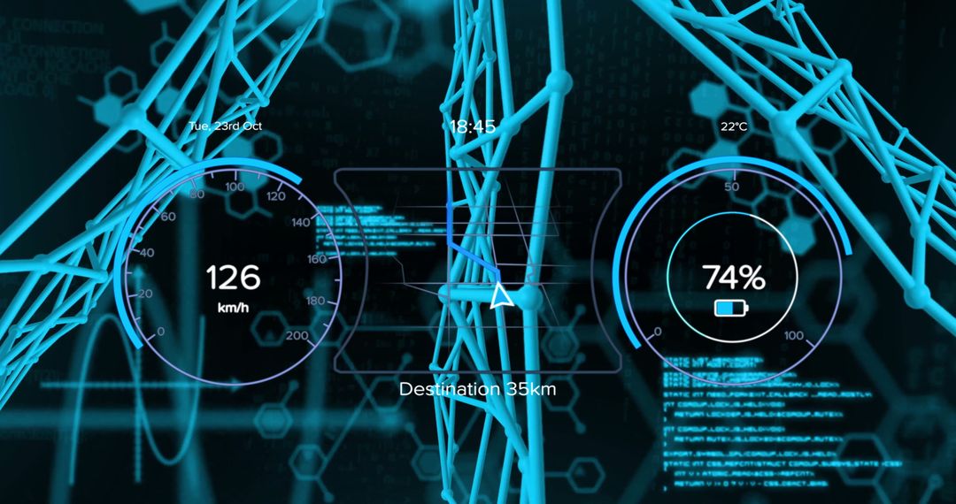 Digital Speedometer and Data Processing Over Networking Interface