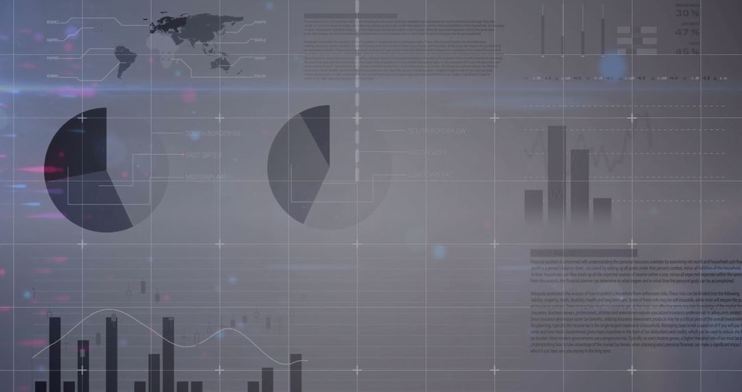 Futuristic Analytics Dashboard with Charts and World Map