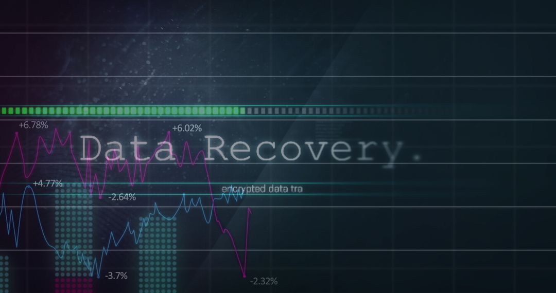 Futuristic Data Recovery Concept on Digital Interface