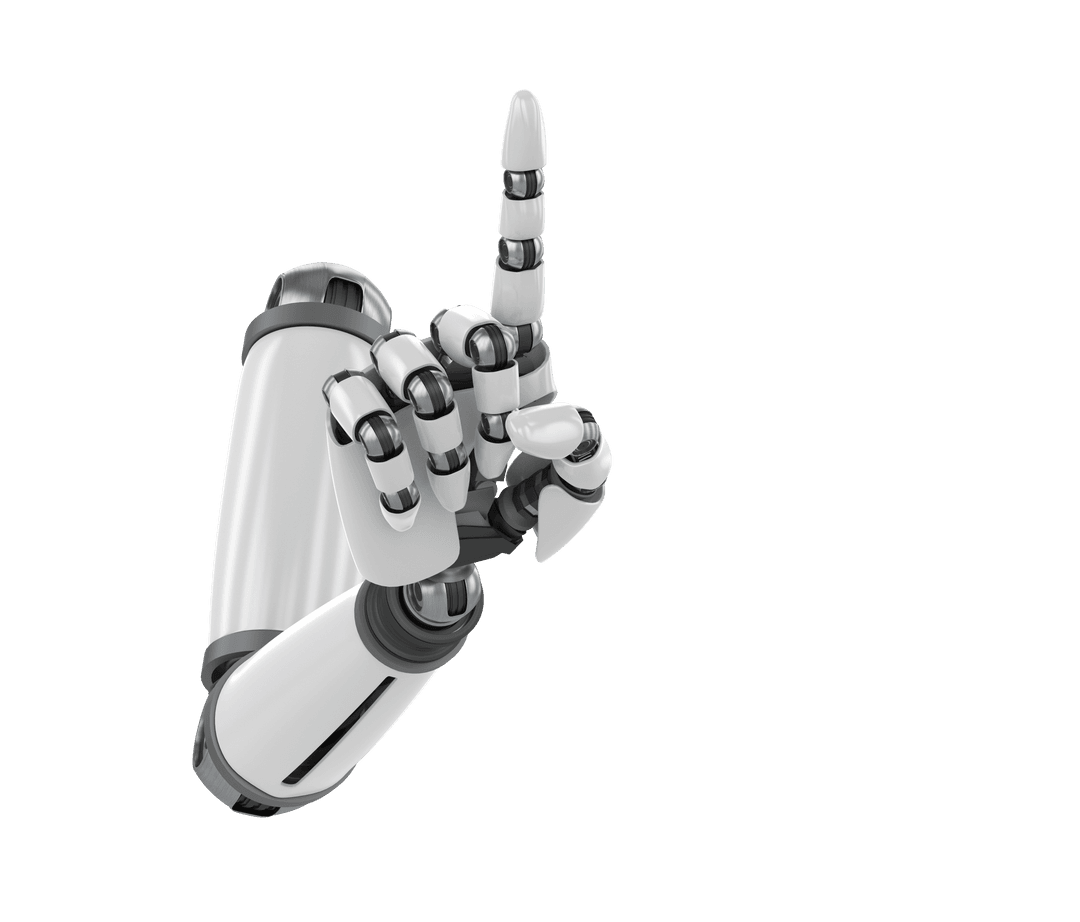 Transparent Robot Hand Pointing Up Vector Illustration - Download Free Stock Images Pikwizard.com