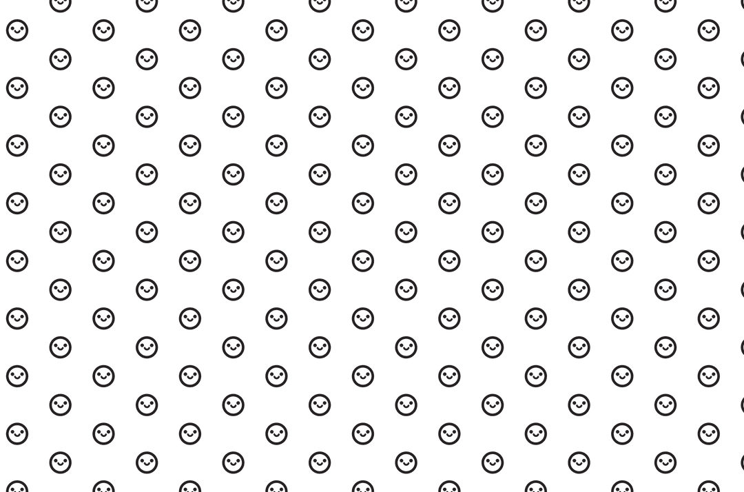 Smiley Faces Pattern on Transparent Background for Design