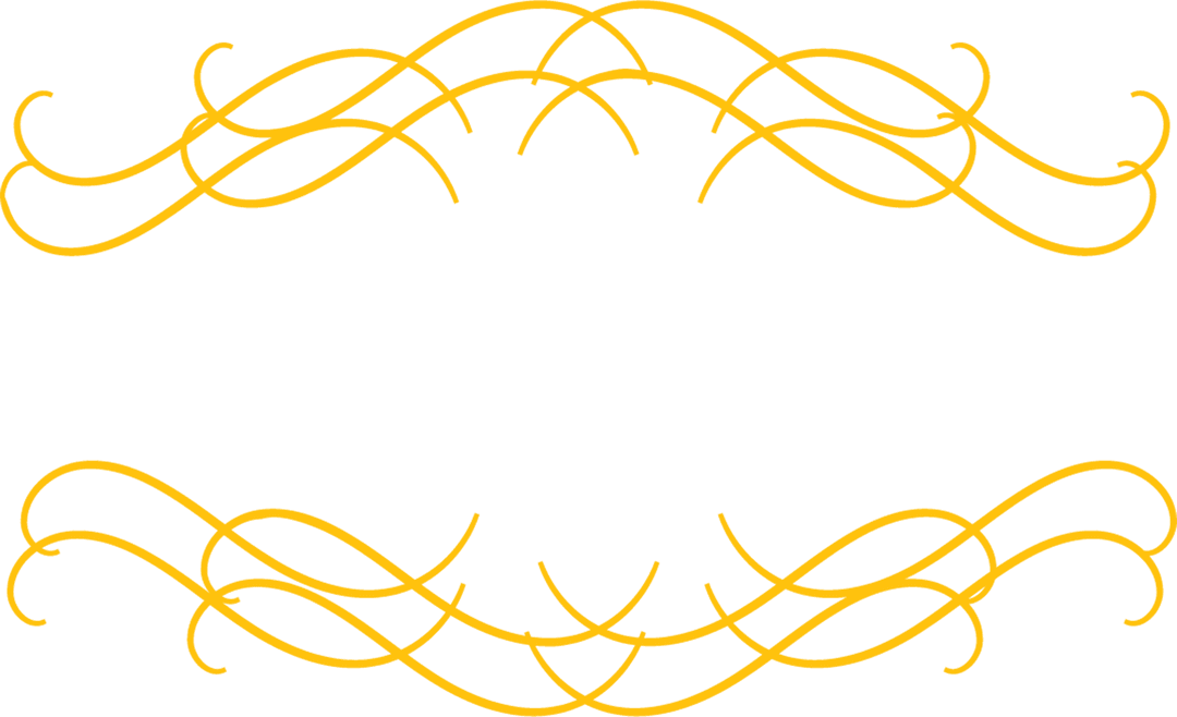 Elegant Yellow Swirl Illustration on Transparent Background