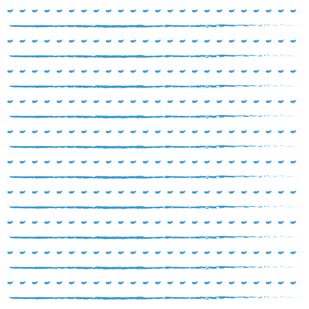 Blue dash and line pattern on transparent background for design