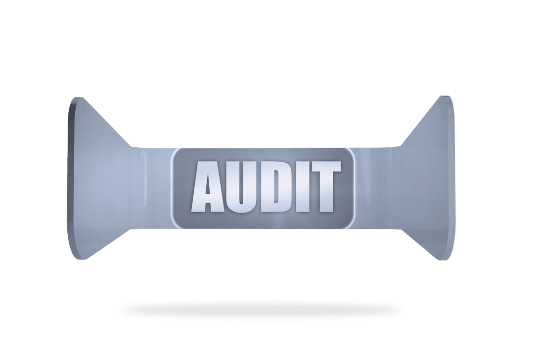 Transparent Banner Displaying 'Audit' with Modern Style
