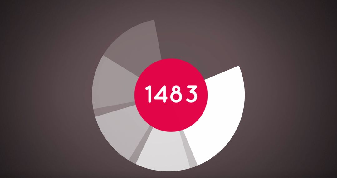 Modern Circular Infographic with Minimalist Data Design