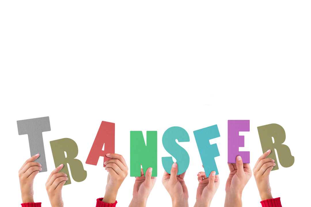 Hands Holding Transfer Text on Transparent Background - Download Free Stock Images Pikwizard.com