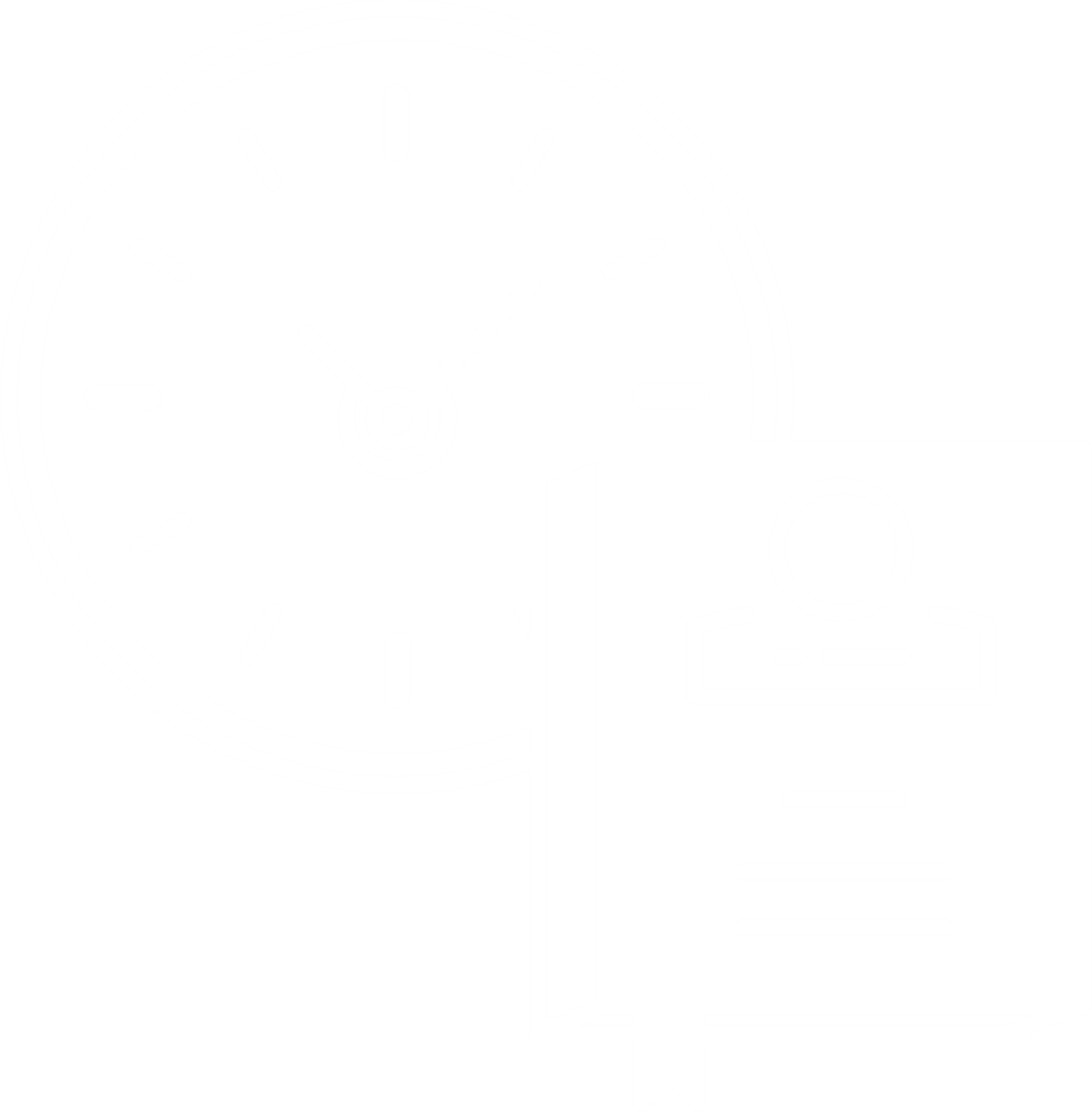 Transparent Clock and Document Icons for Business and Time Management
