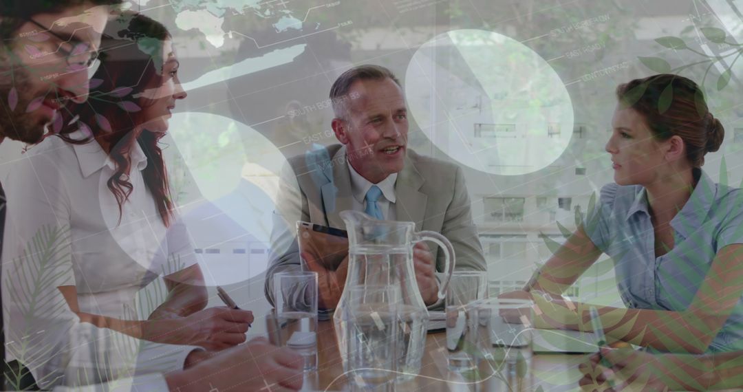 Diverse Business Team in Data-Driven Meeting Environment