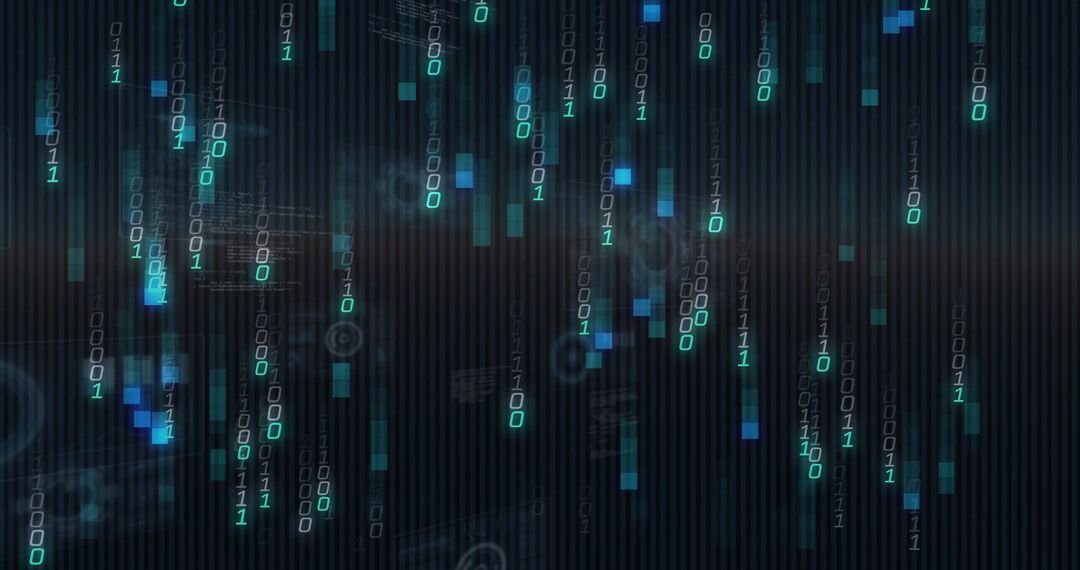 Digital Binary Code Representing Data Streaming