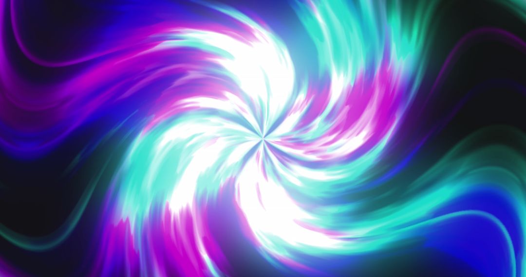 Colorful Swirling Energy Vortex with Dynamic Light Trails
