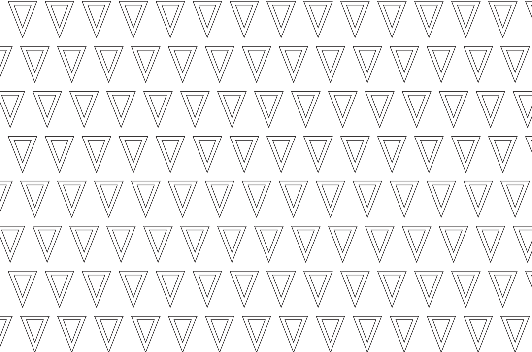 Geometric Rows of Black Triangles on Transparent Background