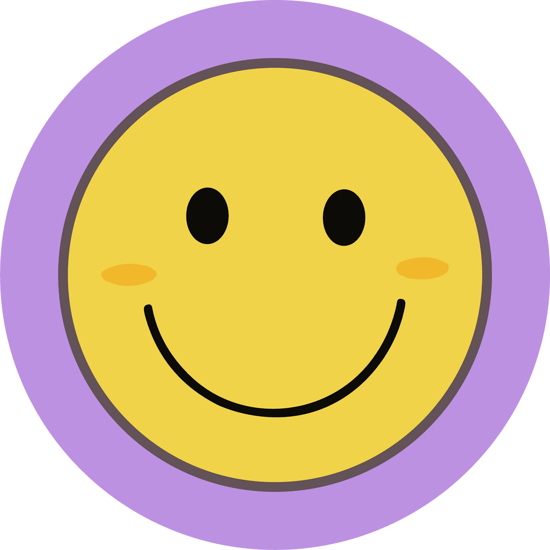 Colorful Smiley Face Icon Transparent Background Illustration