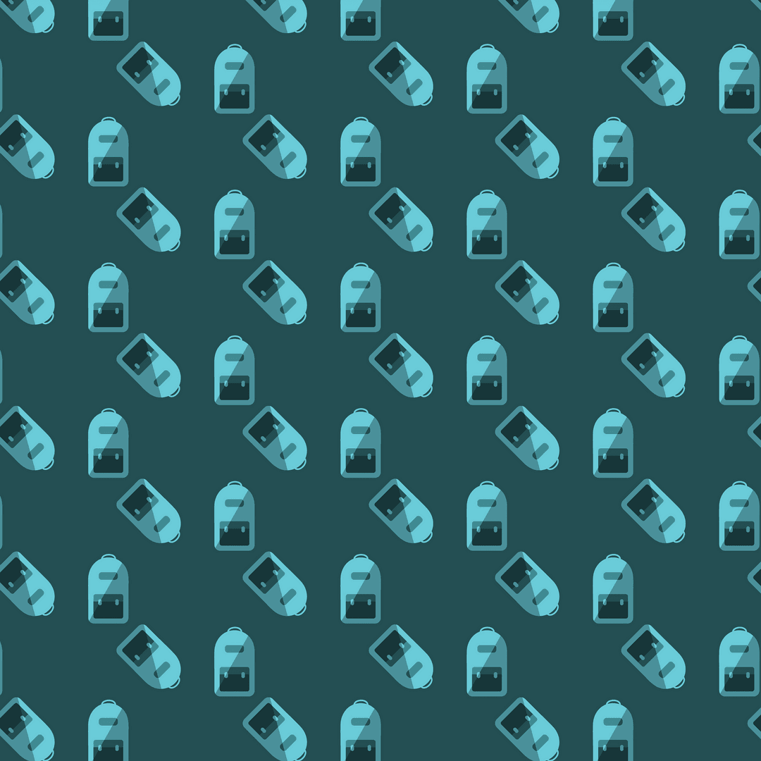 Transparent Backpack Icon Pattern for Travel and Style