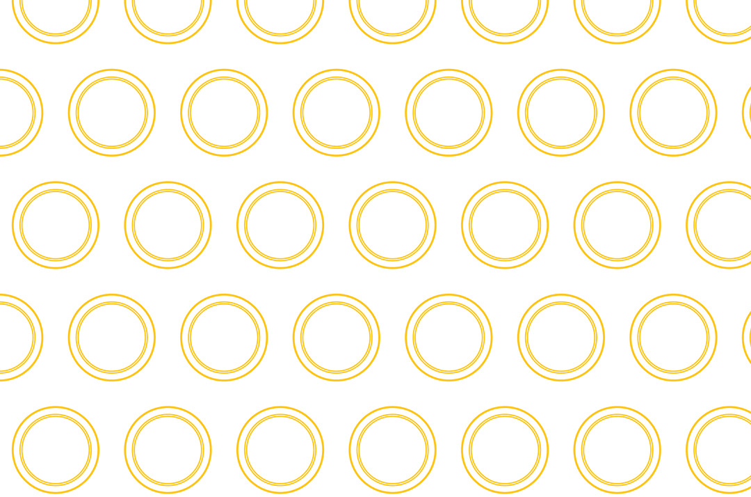 Yellow Circular Pattern on Transparent Background