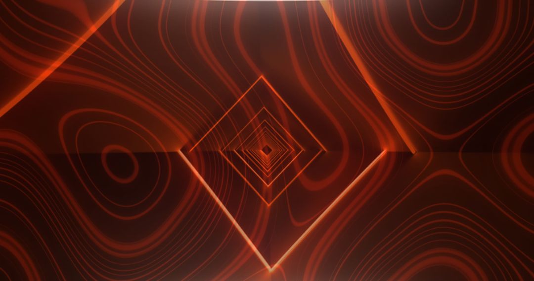 Abstract Dynamic Red Light Pattern with Geometric Shapes