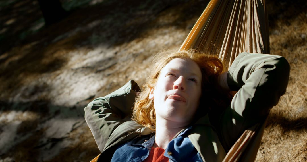 Young Woman Relaxing in Hammock Under Shade of Trees ? - Free Images, Stock Photos and Pictures on Pikwizard.com