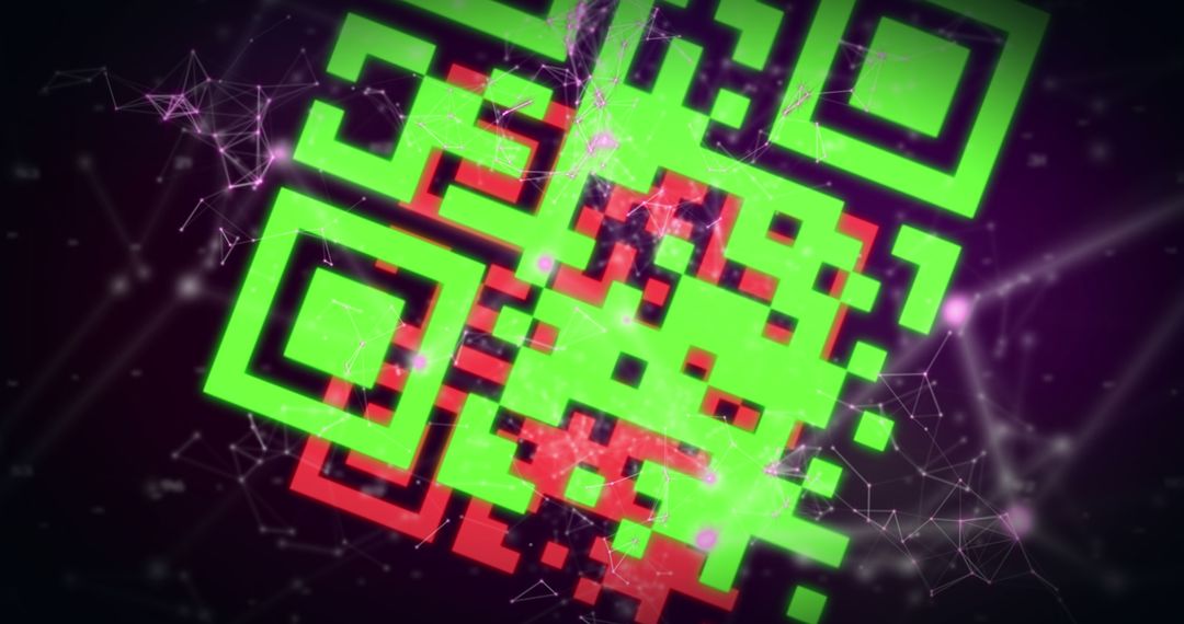 Dynamic digital qr code with network interface