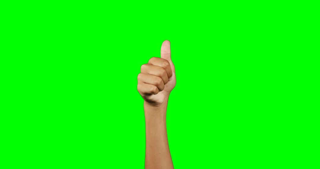 Hand showing thumbs up gesture with bright green background - Free Images, Stock Photos and Pictures on Pikwizard.com