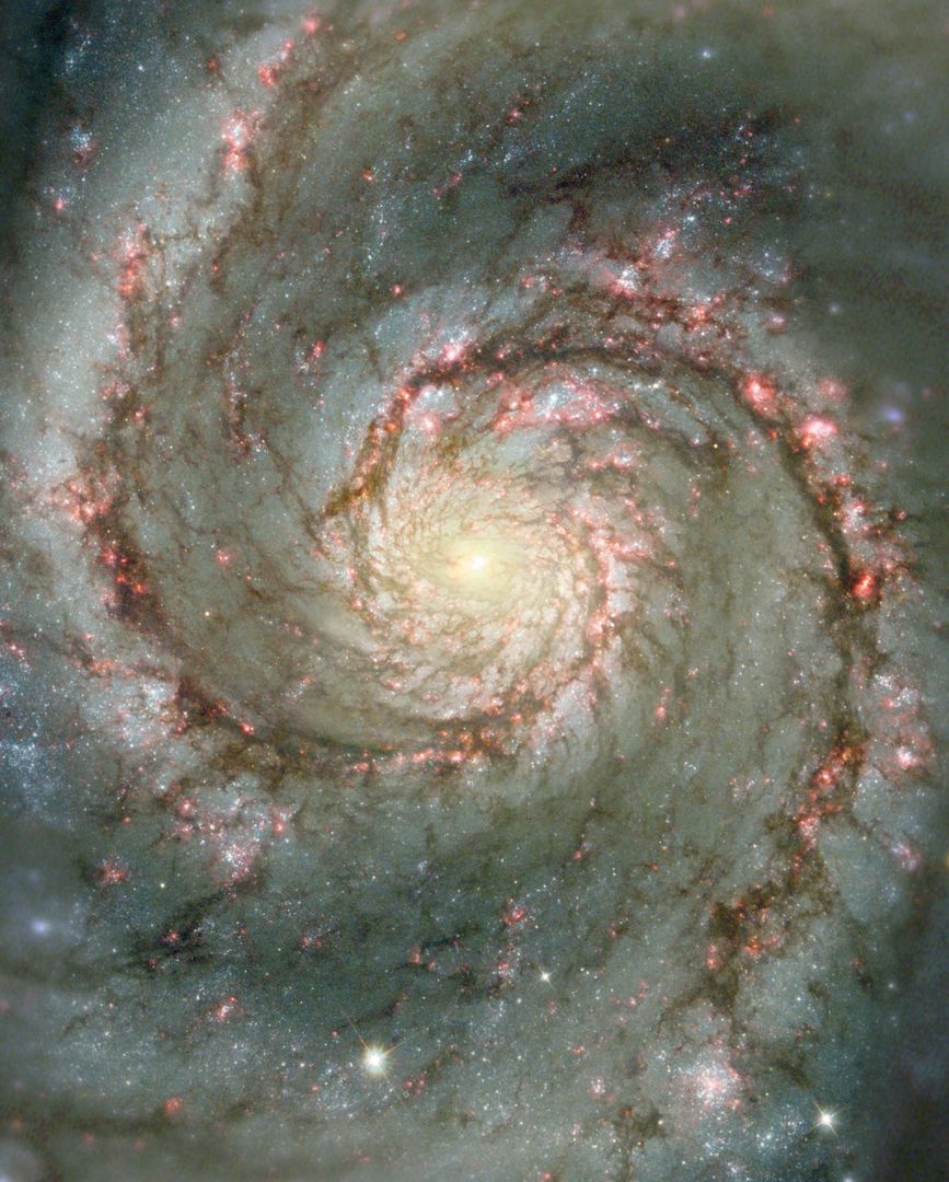 Stunning Spiral Galaxy with Bright Stars and Nebulae - Free Images, Stock Photos and Pictures on Pikwizard.com