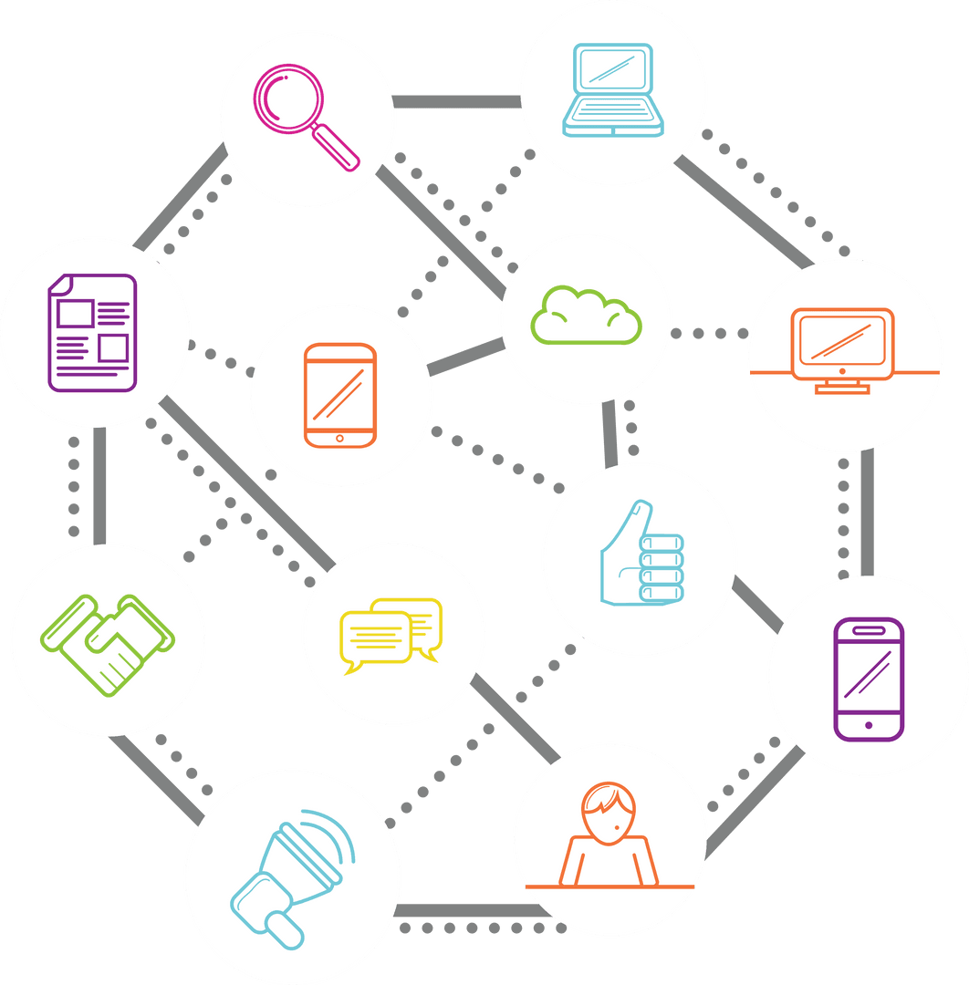 Transparent Network Connections with Communication Icons