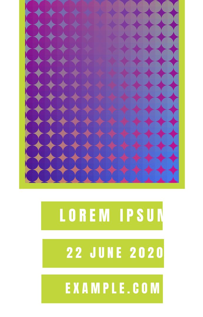 Vibrant Dot Gradient Poster for Modern Event Promotion