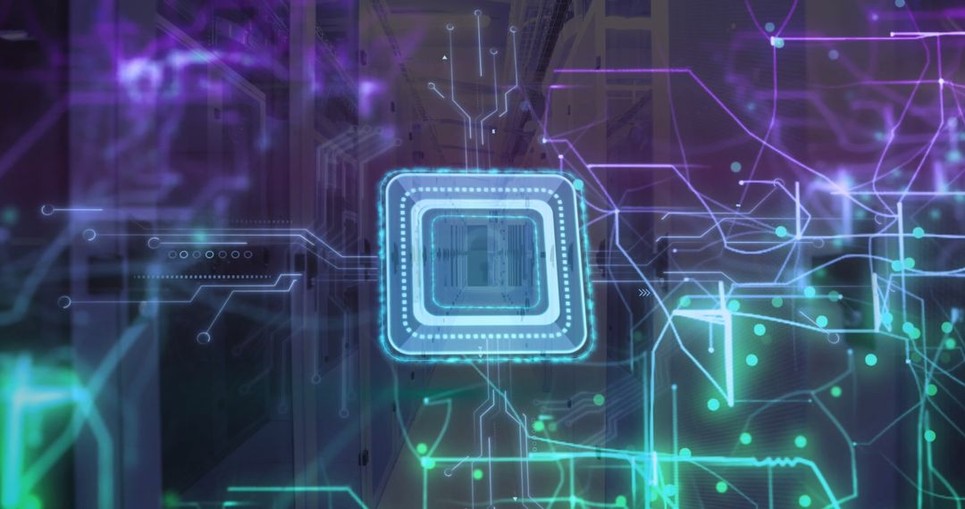 Cyber Security Concept with Digital Encryption Overlay