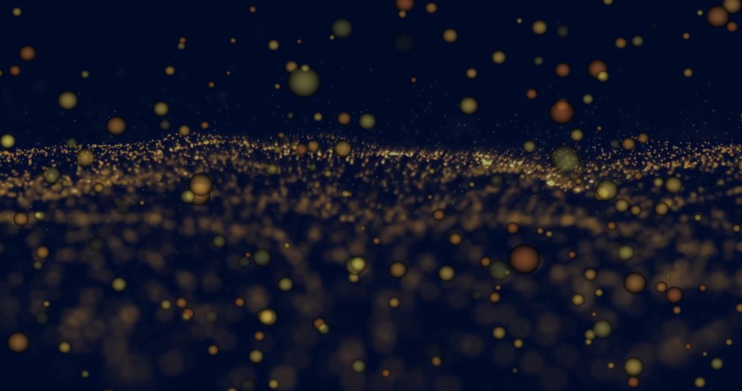 Abstract Digital Network with Floating Particles - Free Images, Stock Photos and Pictures on Pikwizard.com