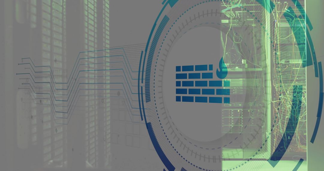 Cybersecurity Firewall Protection with Server Technology Interface