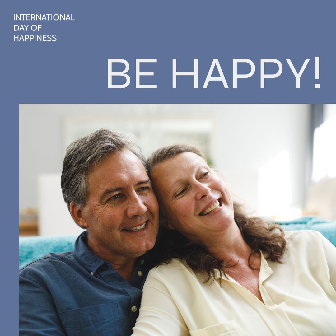 Happy Couple Celebrating International Day of Happiness