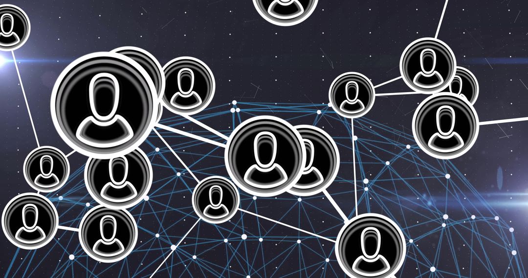 Digital Network with Abstract Personas and Connections