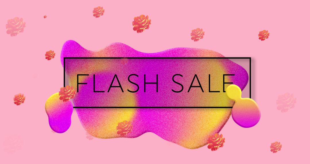 Vibrant Flash Sale Promotion Banner with Bright Colors - Free Images, Stock Photos and Pictures on Pikwizard.com