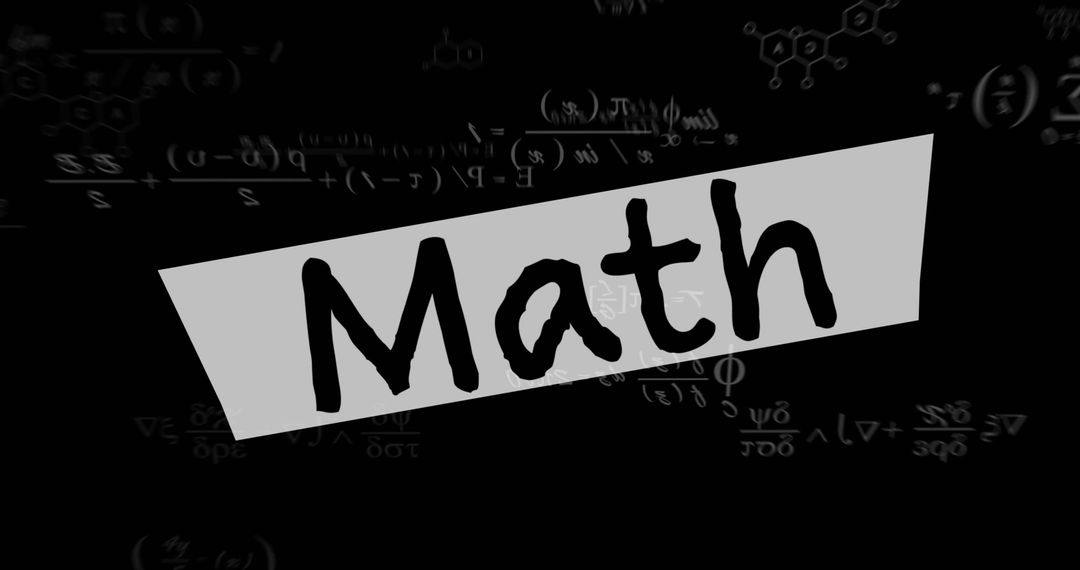 Mathematics Concept Digital Equation Background