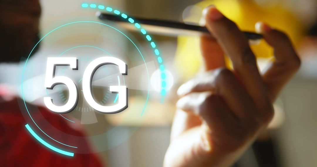 Using Smartphone with 5G Technology Connectivity