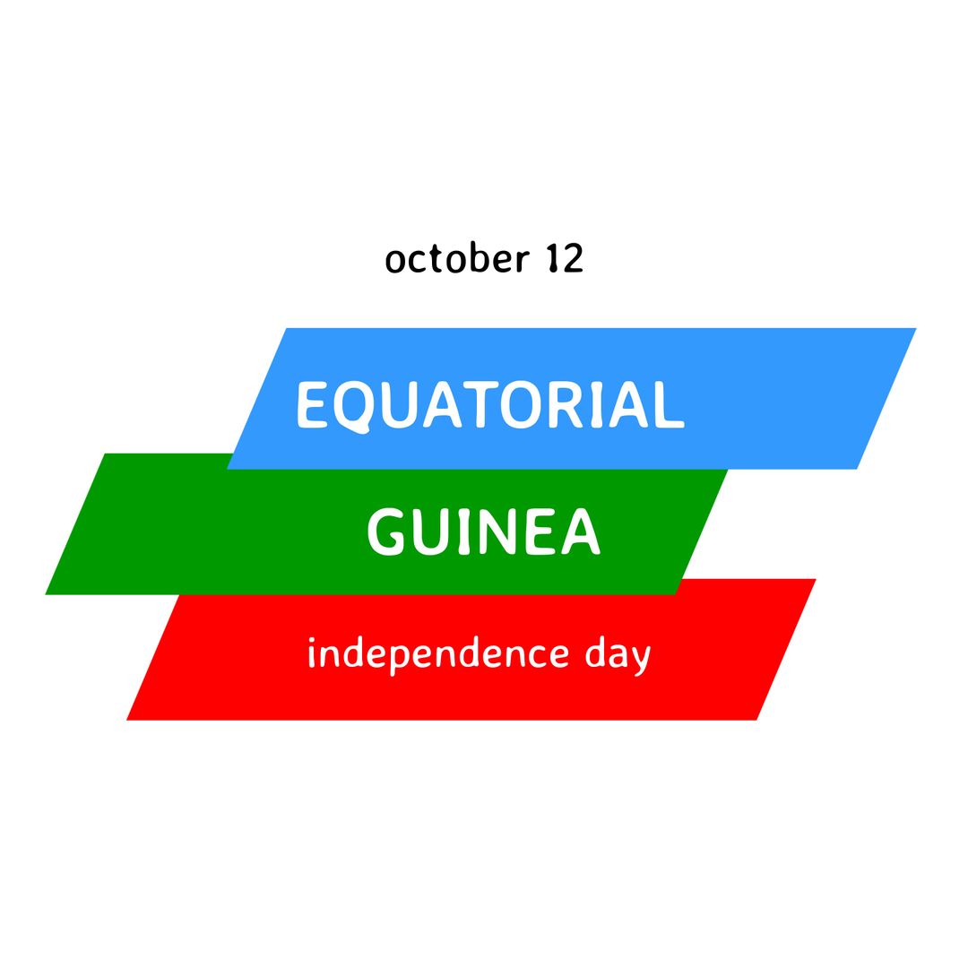 Equatorial Guinea Independence Day Celebration Card