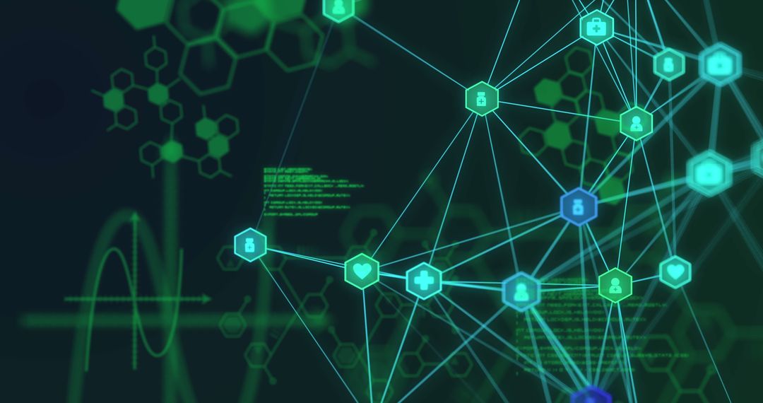 Digital Medical Network Abstract Background