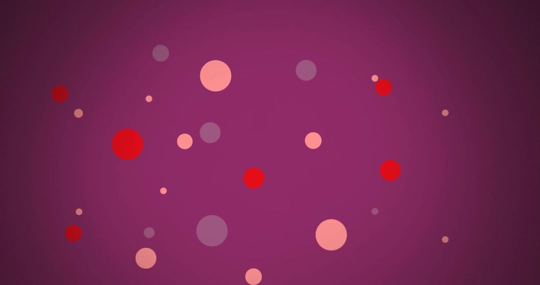 Colorful Floating Circles on Vibrant Purple Background