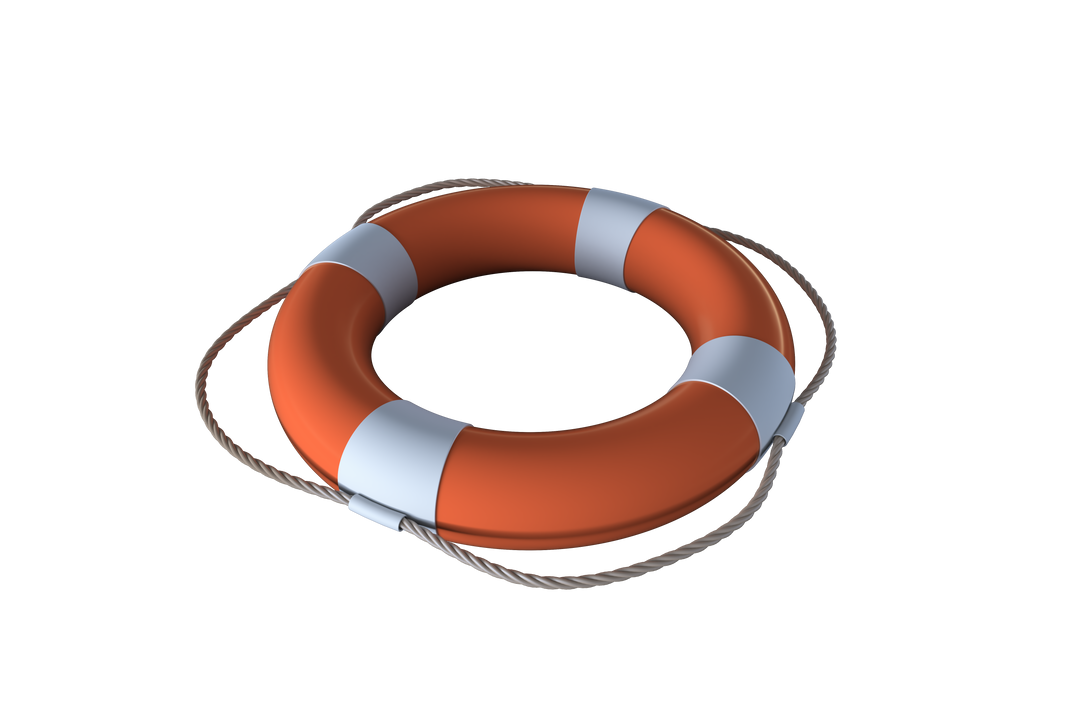 High Angle View of Lifebuoy Isolated on Transparent Background - Download Free Stock Images Pikwizard.com