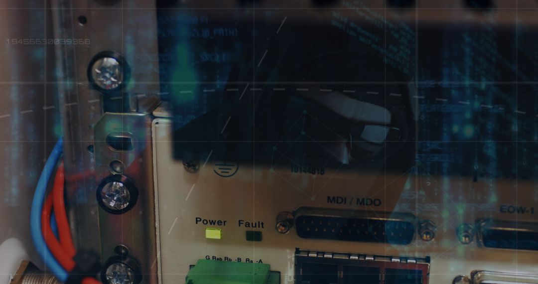 Cybersecurity Threat Depicted by Coded Data Over Computer Server