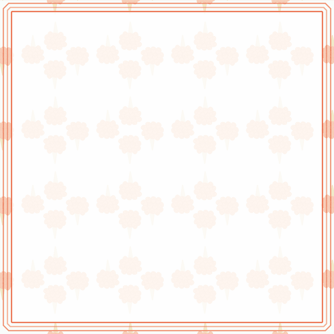 Elegant Transparent Abstract Floral Pattern Frame Design