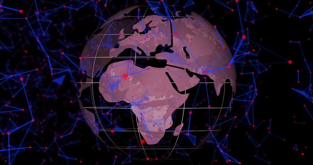 Global Network and Technology Connections Concept
