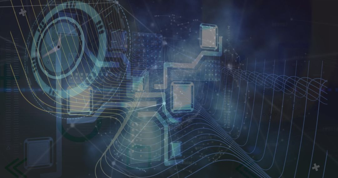 Data Processing and Digital Technology Concept Art