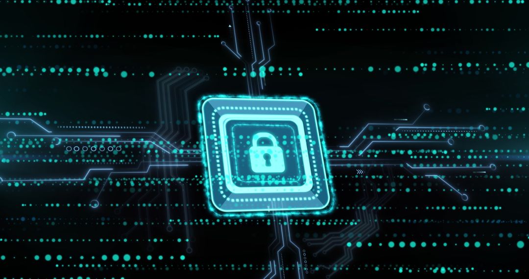 Digital Security Concept with Cyber Lock Symbol