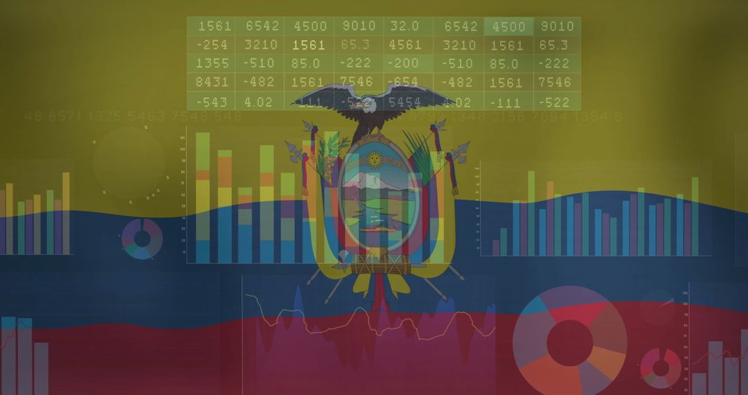 Modern Ecuador Data Visualization with National Symbols