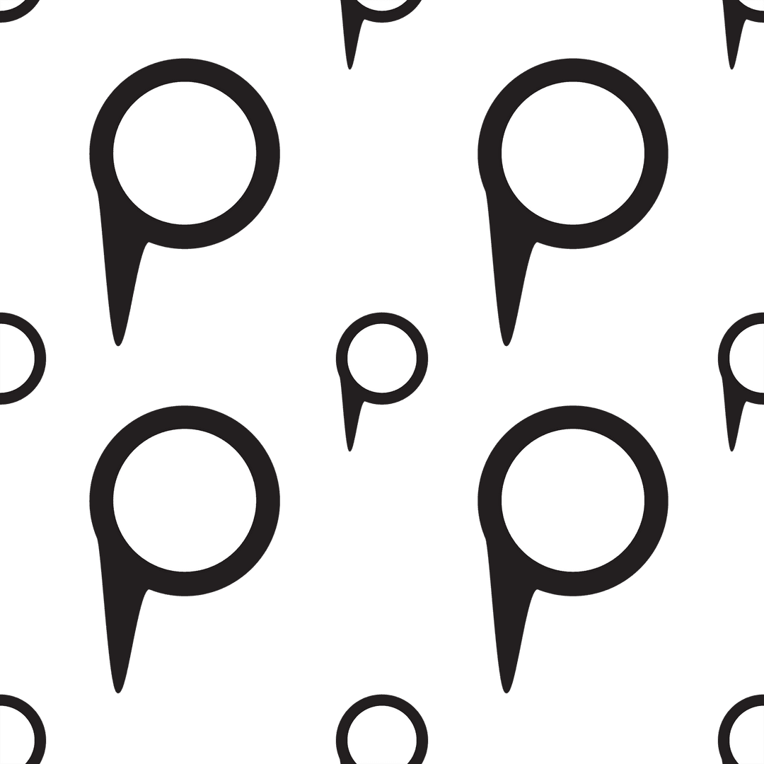 Stylish Geometric Map Pointers on Transparent Background