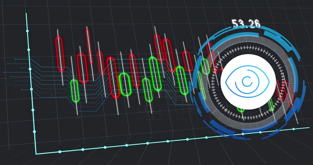 Futuristic Data Processing with Eye Interface Symbol